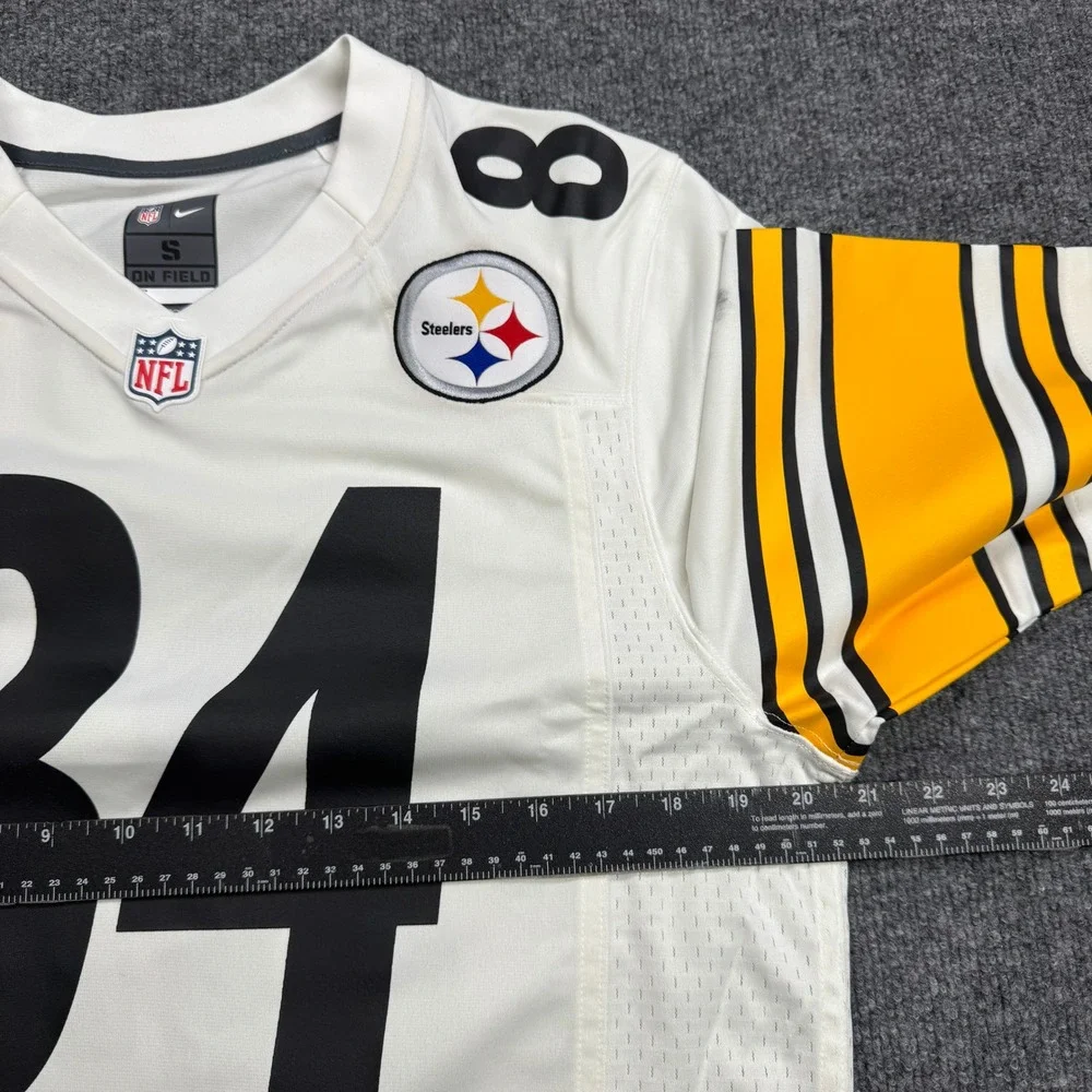 Antonio Brown‎ 84 Pittsburgh Steelers Nike Jersey Mens Small White NFL On Field